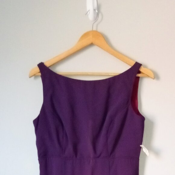 Vintage 1990s Jordan Sleeveless Purple Prom / Formal Dress - Picture 1 of 7